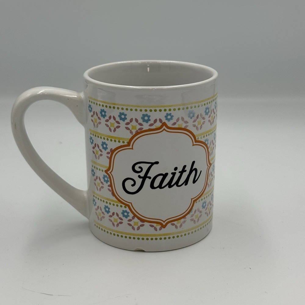 Faith Coffee Mug Christian Art Gifts 10oz Country‎ Design